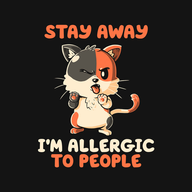 Allergic To People-Womens-Fitted-Tee-koalastudio