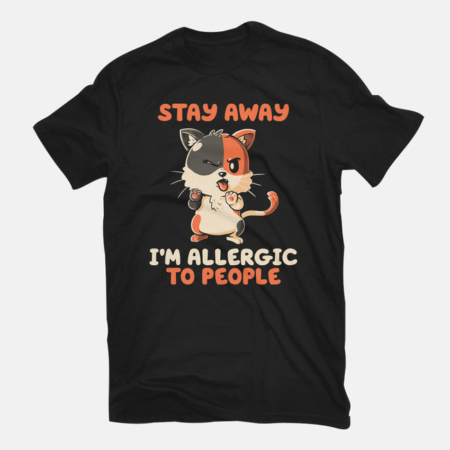 Allergic To People-Unisex-Basic-Tee-koalastudio