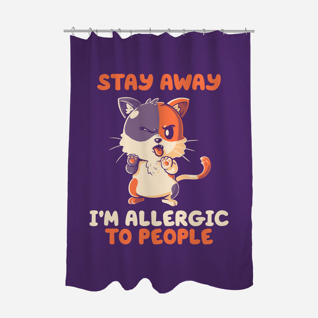 Allergic To People-None-Polyester-Shower Curtain-koalastudio