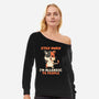 Allergic To People-Womens-Off Shoulder-Sweatshirt-koalastudio