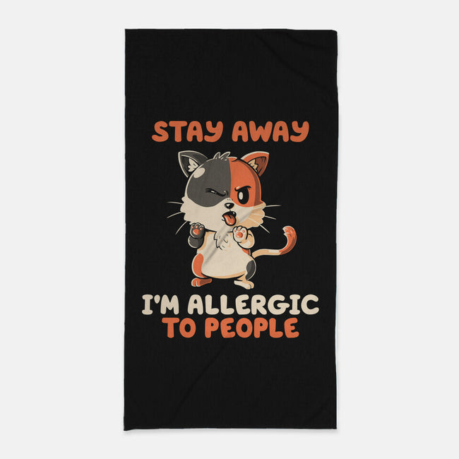 Allergic To People-None-Beach-Towel-koalastudio