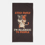 Allergic To People-None-Beach-Towel-koalastudio