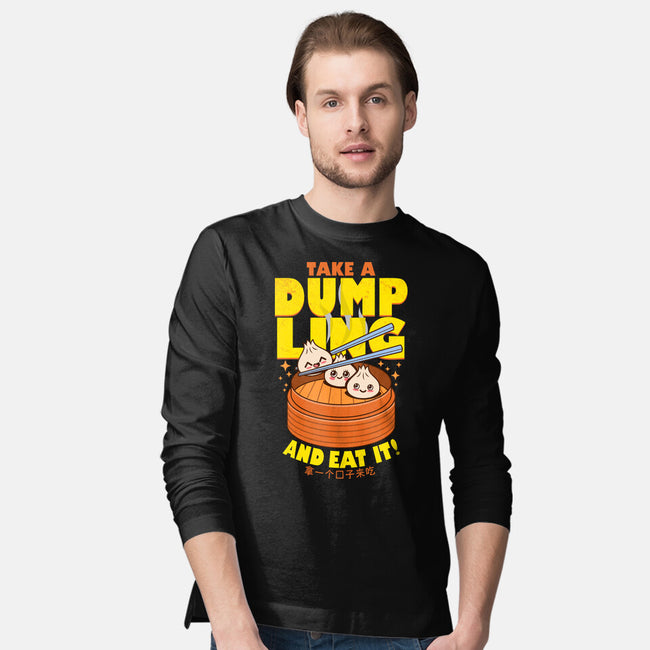 Take A Dumpling And Eat It-Mens-Long Sleeved-Tee-Boggs Nicolas