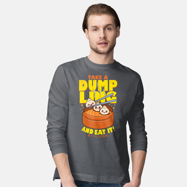 Take A Dumpling And Eat It-Mens-Long Sleeved-Tee-Boggs Nicolas