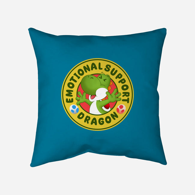 My Emotional Support Dragon-None-Removable Cover-Throw Pillow-Tri haryadi