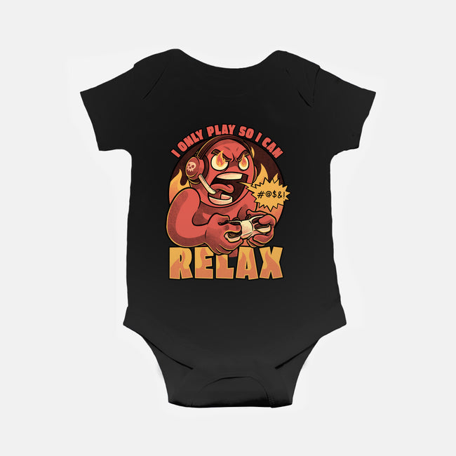 Video Game Relax Player-Baby-Basic-Onesie-Studio Mootant