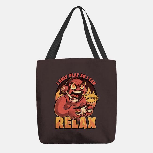 Video Game Relax Player-None-Basic Tote-Bag-Studio Mootant