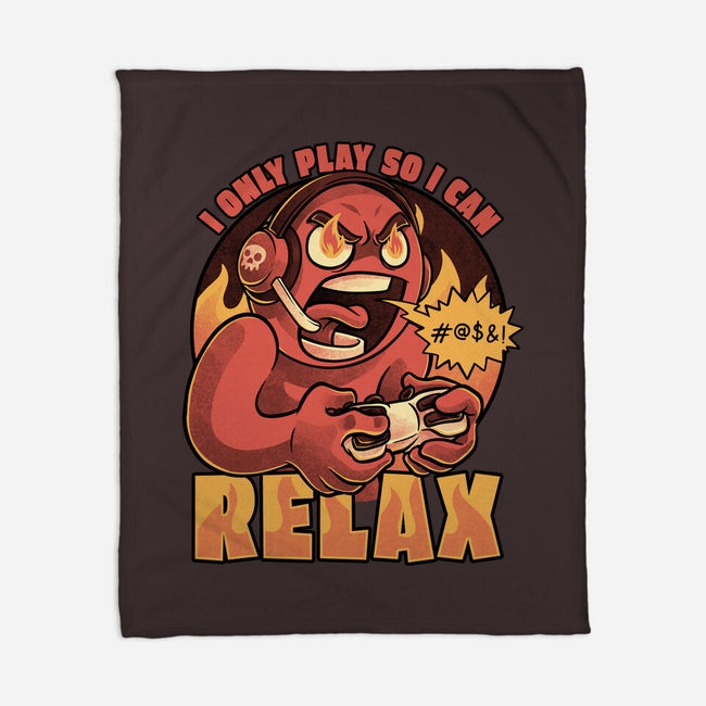 Video Game Relax Player-None-Fleece-Blanket-Studio Mootant