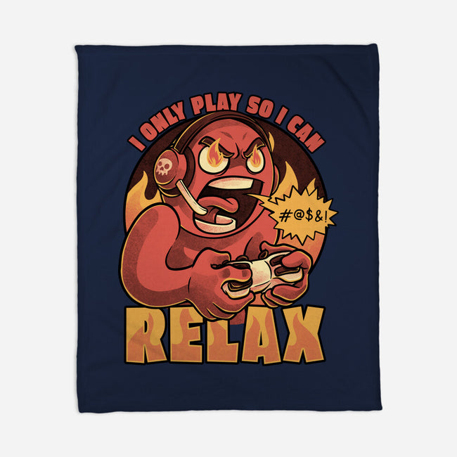 Video Game Relax Player-None-Fleece-Blanket-Studio Mootant