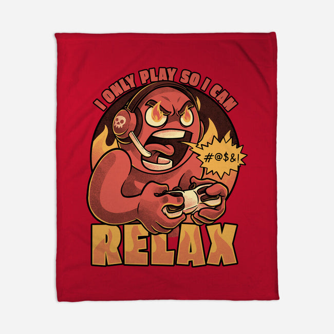 Video Game Relax Player-None-Fleece-Blanket-Studio Mootant