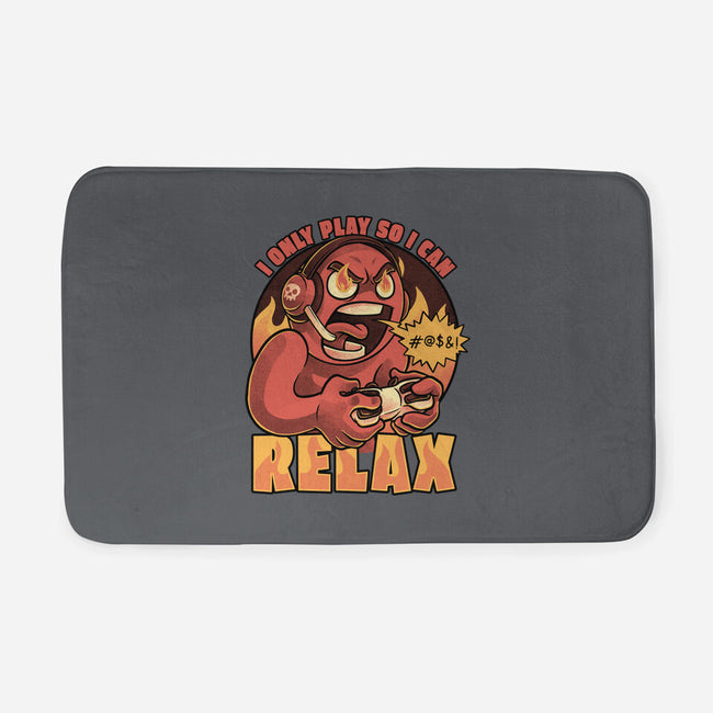 Video Game Relax Player-None-Memory Foam-Bath Mat-Studio Mootant