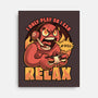 Video Game Relax Player-None-Stretched-Canvas-Studio Mootant