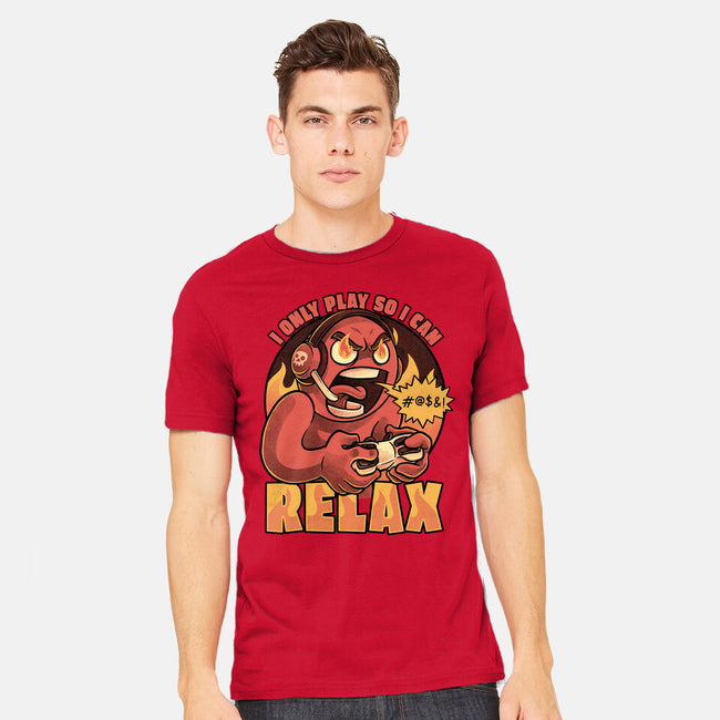 Video Game Relax Player-Mens-Heavyweight-Tee-Studio Mootant