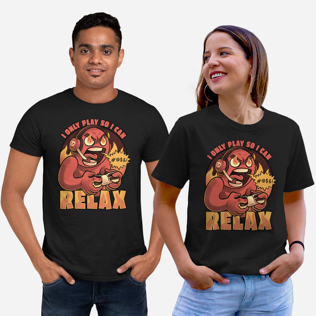 Video Game Relax Player-Unisex-Basic-Tee-Studio Mootant