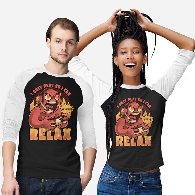 Video Game Relax Player-Unisex-Baseball-Tee-Studio Mootant