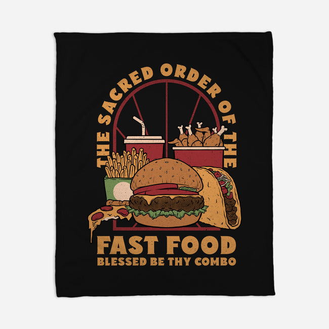 Sacred Order Of Fast Food-None-Fleece-Blanket-Studio Mootant