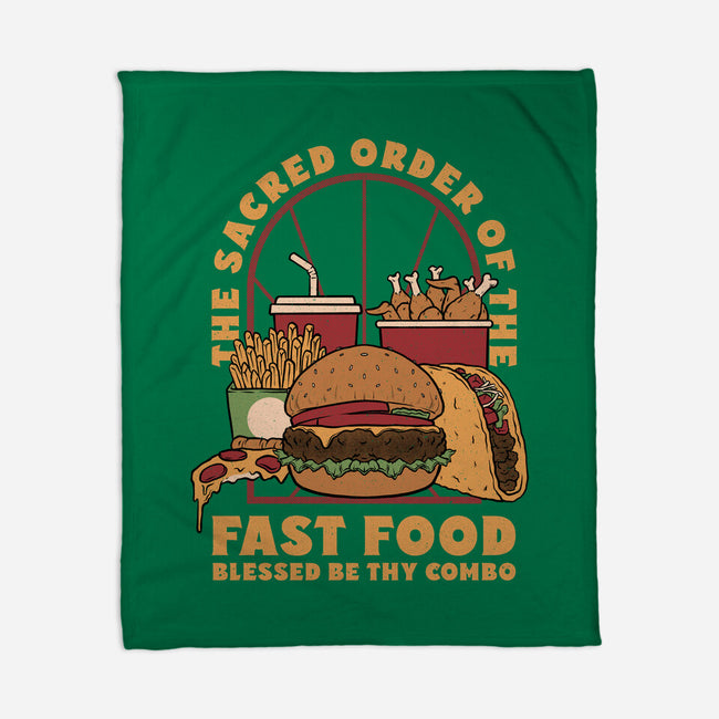 Sacred Order Of Fast Food-None-Fleece-Blanket-Studio Mootant