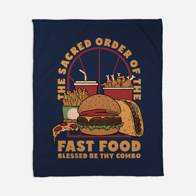 Sacred Order Of Fast Food-None-Fleece-Blanket-Studio Mootant