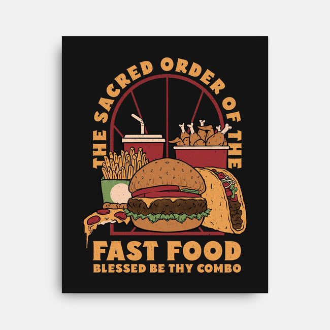 Sacred Order Of Fast Food-None-Stretched-Canvas-Studio Mootant