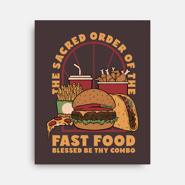 Sacred Order Of Fast Food-None-Stretched-Canvas-Studio Mootant