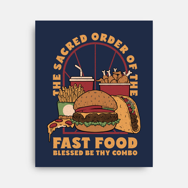 Sacred Order Of Fast Food-None-Stretched-Canvas-Studio Mootant