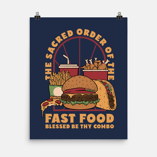 Sacred Order Of Fast Food-None-Matte-Poster-Studio Mootant