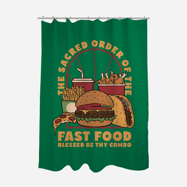 Sacred Order Of Fast Food-None-Polyester-Shower Curtain-Studio Mootant