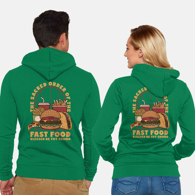 Sacred Order Of Fast Food-Unisex-Zip-Up-Sweatshirt-Studio Mootant