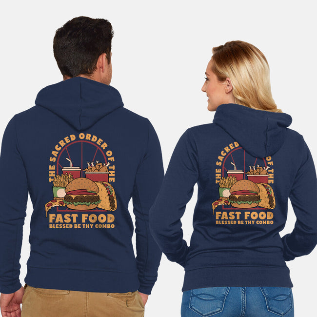 Sacred Order Of Fast Food-Unisex-Zip-Up-Sweatshirt-Studio Mootant