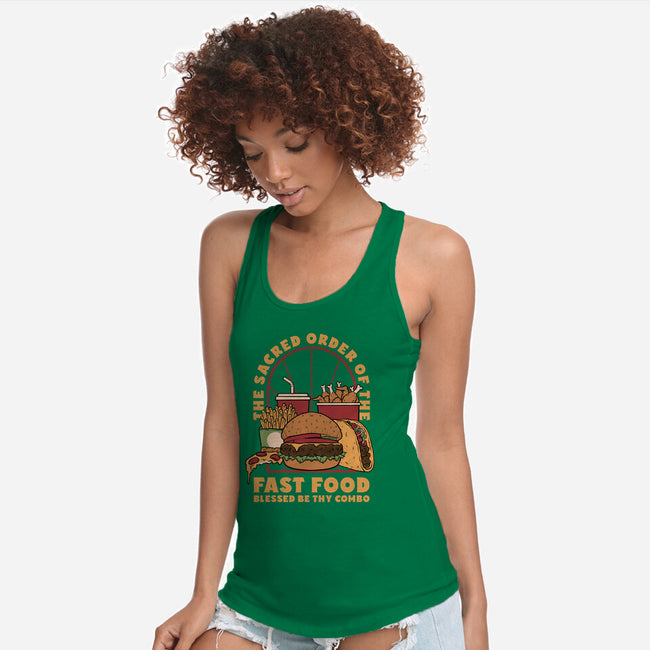 Sacred Order Of Fast Food-Womens-Racerback-Tank-Studio Mootant