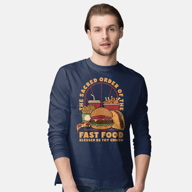 Sacred Order Of Fast Food-Mens-Long Sleeved-Tee-Studio Mootant