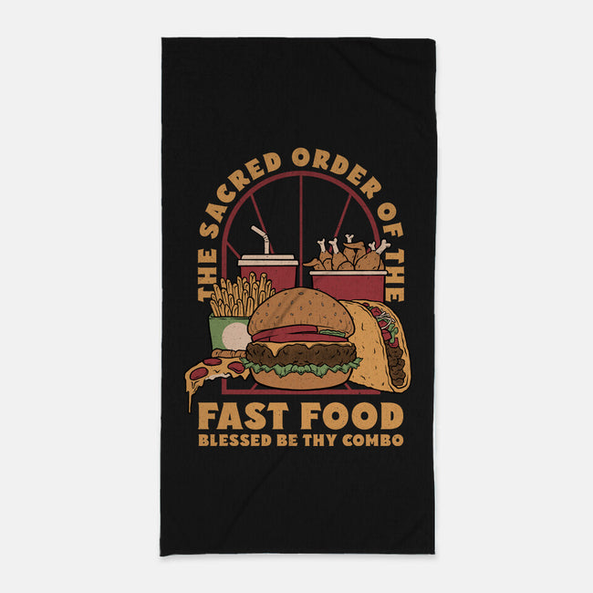 Sacred Order Of Fast Food-None-Beach-Towel-Studio Mootant