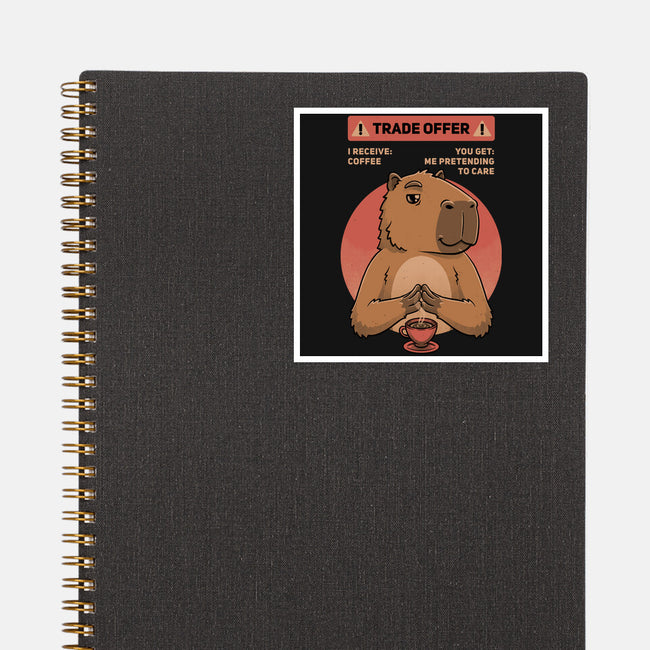 Capybara Coffee Trade-None-Glossy-Sticker-Studio Mootant