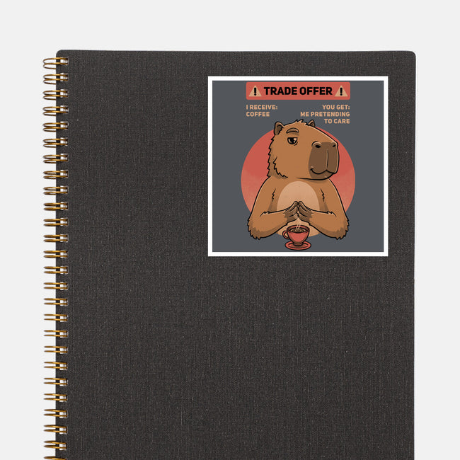 Capybara Coffee Trade-None-Glossy-Sticker-Studio Mootant