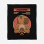 Capybara Coffee Trade-None-Fleece-Blanket-Studio Mootant