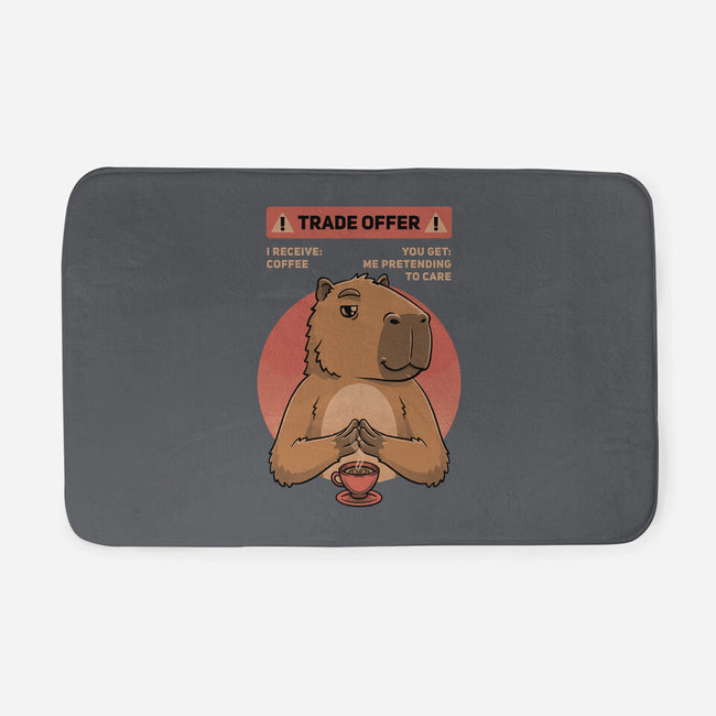 Capybara Coffee Trade-None-Memory Foam-Bath Mat-Studio Mootant