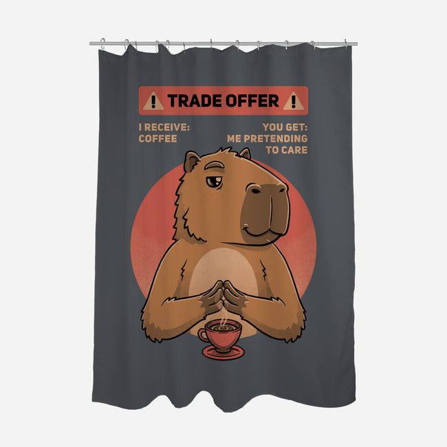 Capybara Coffee Trade-None-Polyester-Shower Curtain-Studio Mootant