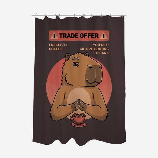 Capybara Coffee Trade-None-Polyester-Shower Curtain-Studio Mootant