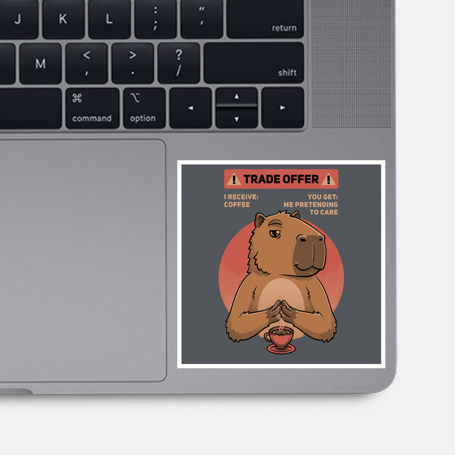 Capybara Coffee Trade-None-Glossy-Sticker-Studio Mootant