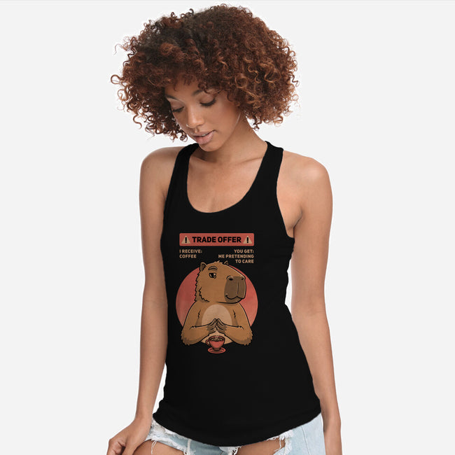 Capybara Coffee Trade-Womens-Racerback-Tank-Studio Mootant