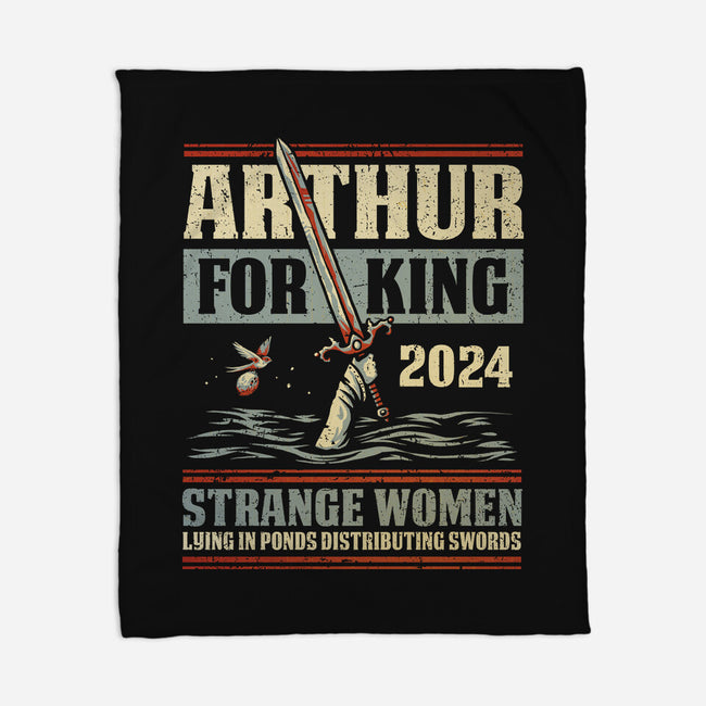 Arthur For King 2024-None-Fleece-Blanket-kg07