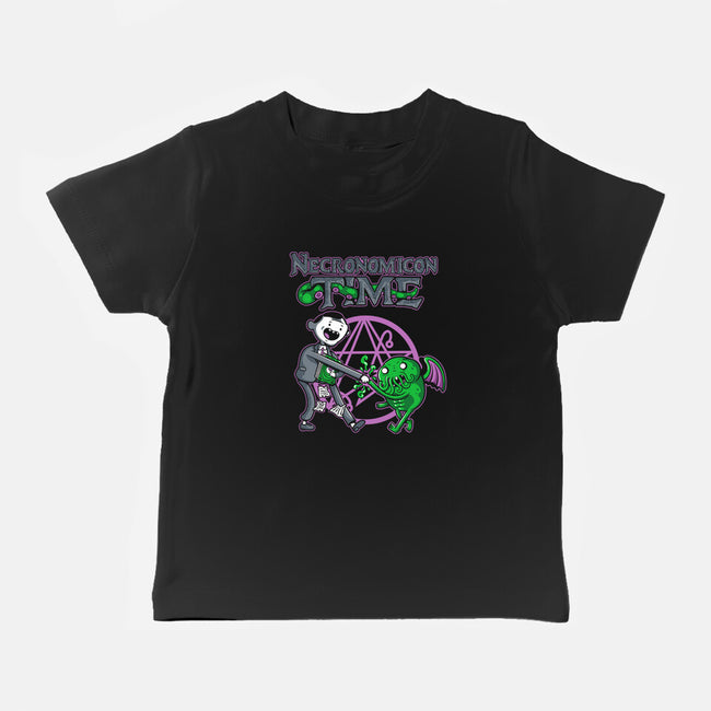 Necronomicon Time-Baby-Basic-Tee-demonigote