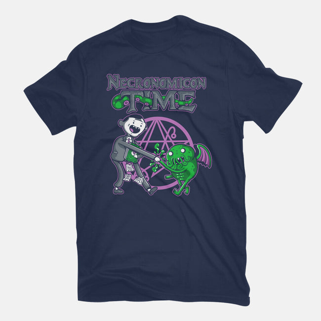 Necronomicon Time-Mens-Basic-Tee-demonigote