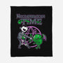 Necronomicon Time-None-Fleece-Blanket-demonigote