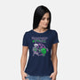 Necronomicon Time-Womens-Basic-Tee-demonigote