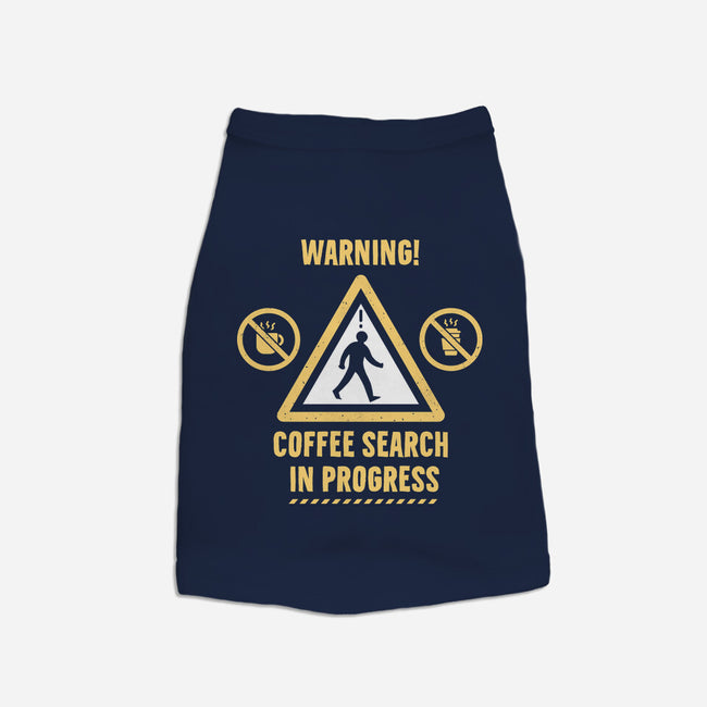 Warning Coffee Search-Dog-Basic-Pet Tank-rocketman_art