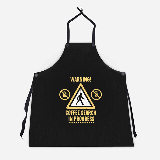 Warning Coffee Search-Unisex-Kitchen-Apron-rocketman_art