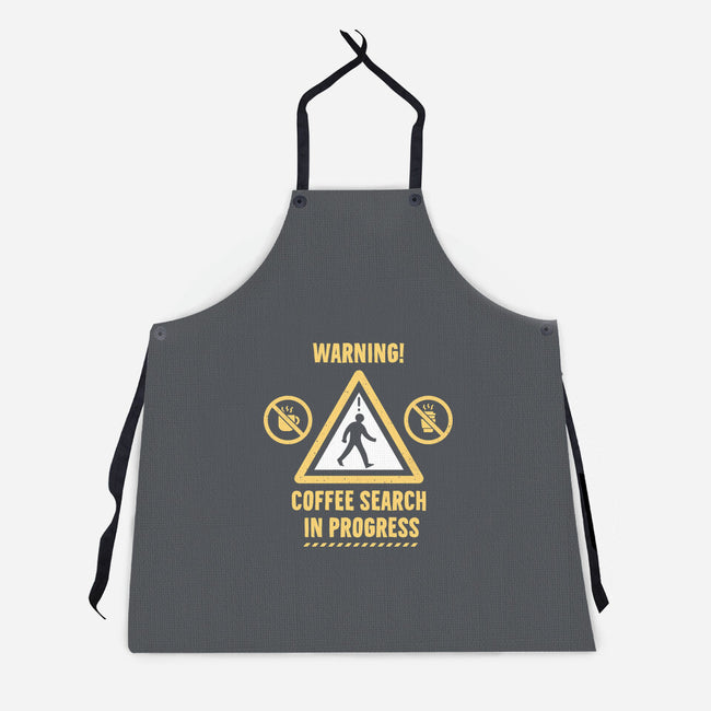 Warning Coffee Search-Unisex-Kitchen-Apron-rocketman_art