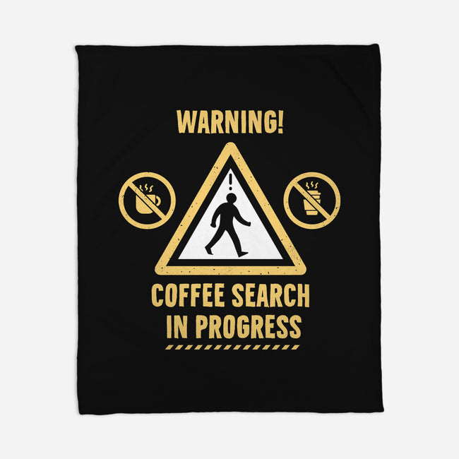 Warning Coffee Search-None-Fleece-Blanket-rocketman_art