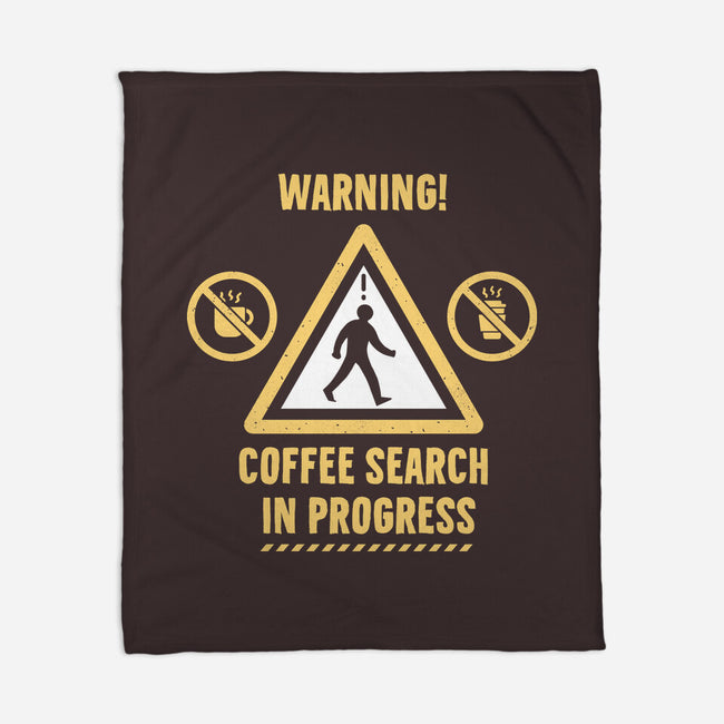 Warning Coffee Search-None-Fleece-Blanket-rocketman_art